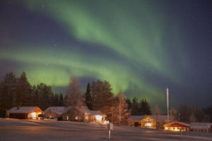 Aurores Boreales<br>NIKON Df, 48 mm, 1600 ISO,  1/0 sec,  f : 3.2 